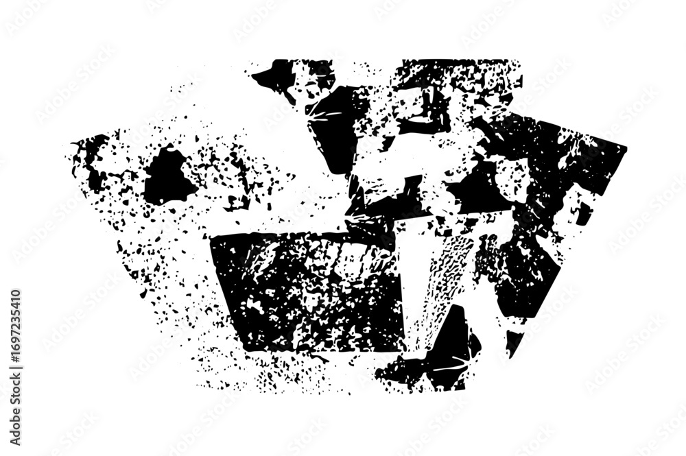 Poster vector abstract geometric shapes create a fragmented arrow .
