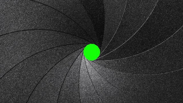 Mechanical iris of a camera lens is the opening mechanism that controls the aperture. Circular blades that create a precision opening controlling amount of light and the depth of field in focus.