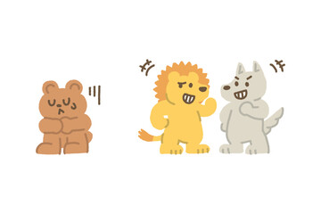 いじめ イラスト 友達 手描き かわいい 子ども向け 教育用