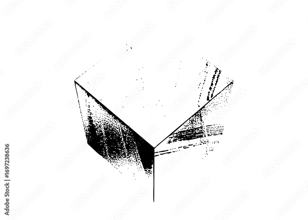 Poster vector geometric planes intersect forming a dynamic abstract composition.
