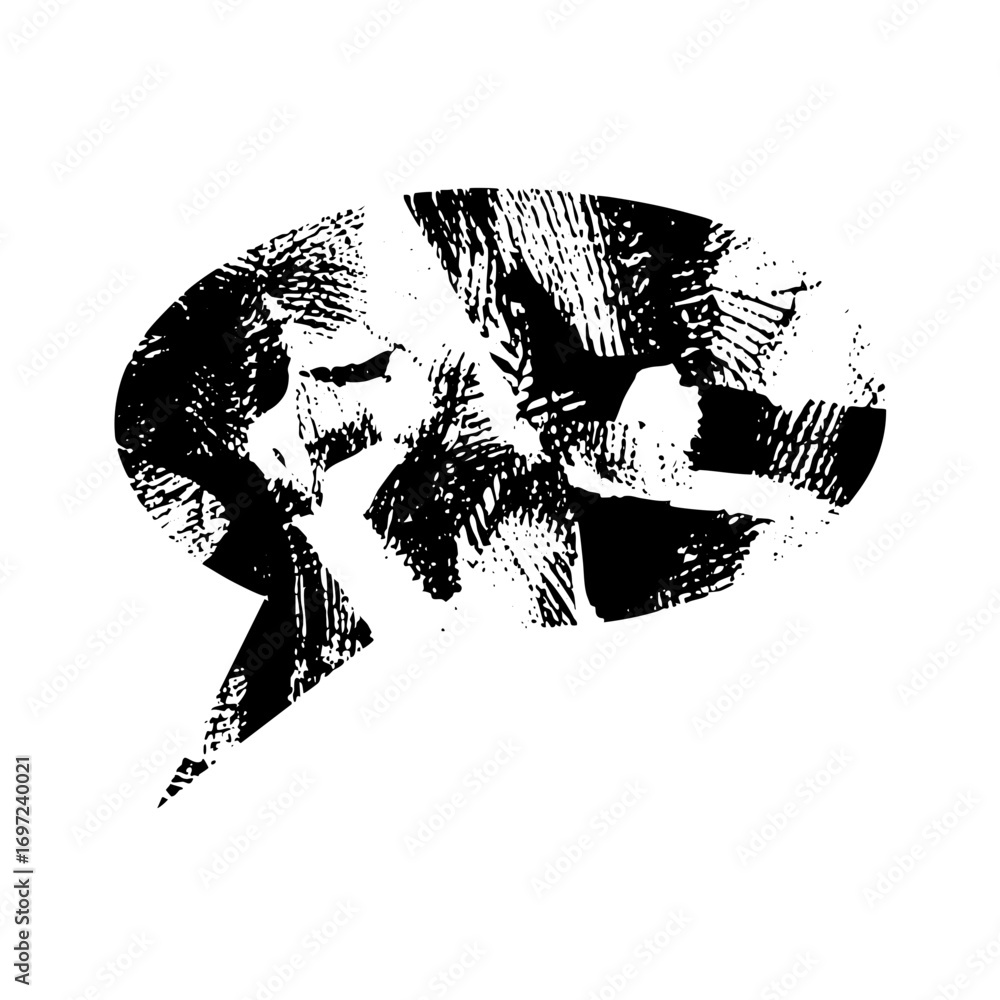 Poster vector abstract faces in monochrome create a striking portrait.