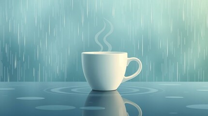 Rainy Day Coffee Cup.