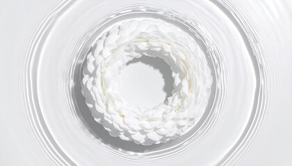 White Water Ripple Ring Abstract Texture Background