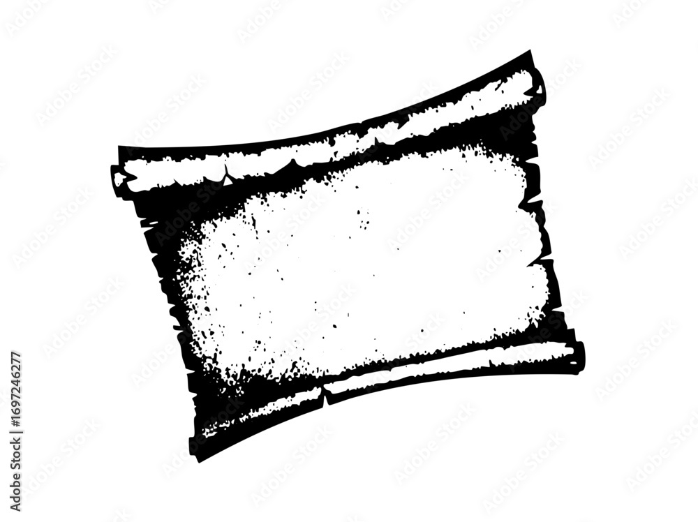 Poster vector distressed parchment scroll with a blank .