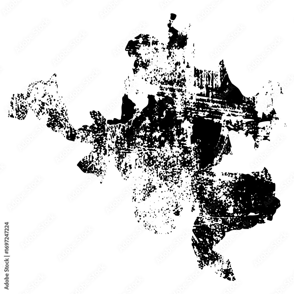 Poster vector abstract ink splatter with textured edges