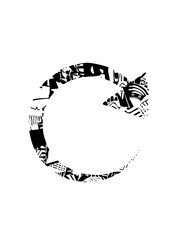 Vector Intricate Aztec emblem encircles a central void.