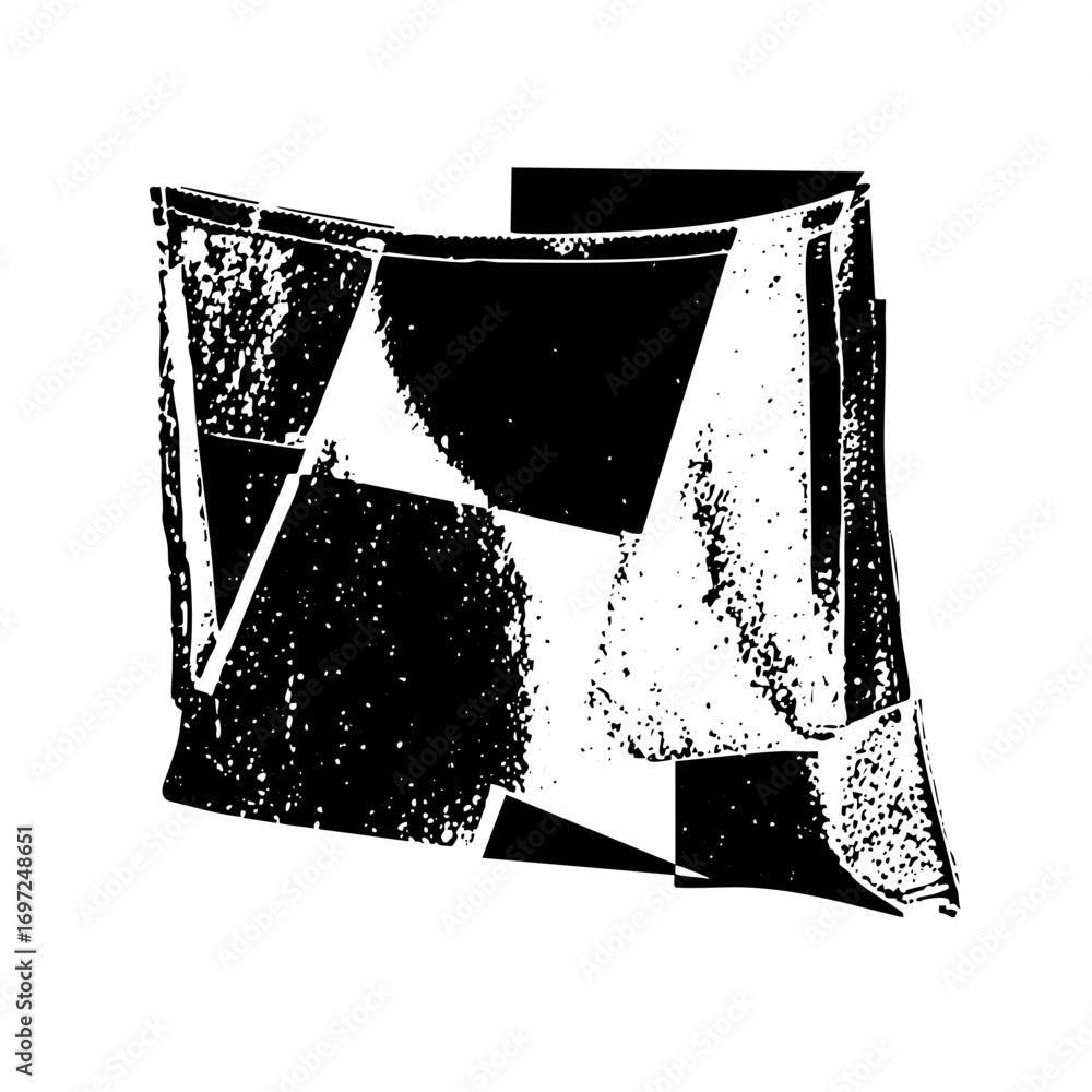 Poster vector abstract geometric shapes create a dynamic fragmented composition.