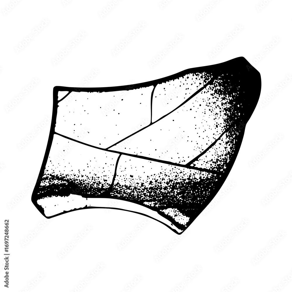 Poster vector abstract geometric fragment with textured shading.
