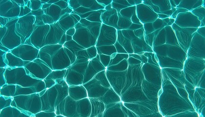 Abstract Aqua Water Texture with Light Reflections