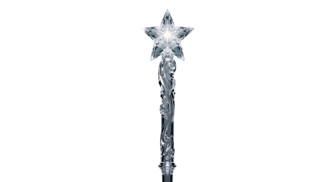 Sparkling crystal star wand magic fairy princess  - Powered by Adobe