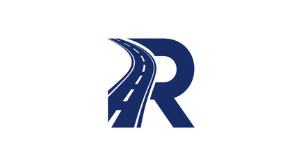 Letter R incorporated a road curve design element representing the journey ahead © Alis