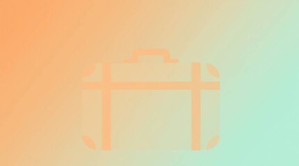 Vintage Suitcase Soft Gradient.