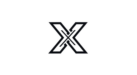 Intricate Letter X Design with Geometric Patterns for Modern Logo Branding Visualizations
