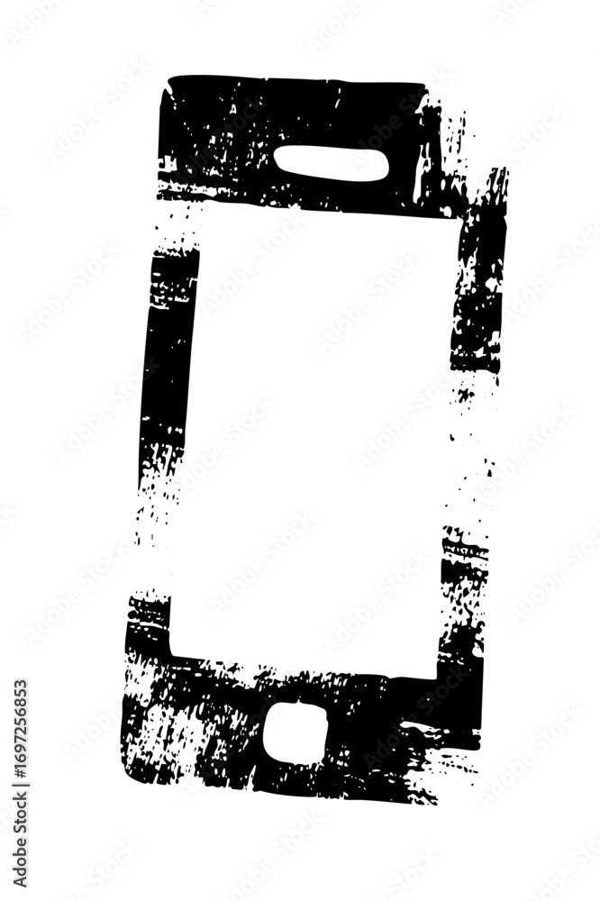 Poster vector abstract geometric frame with cutout elements.