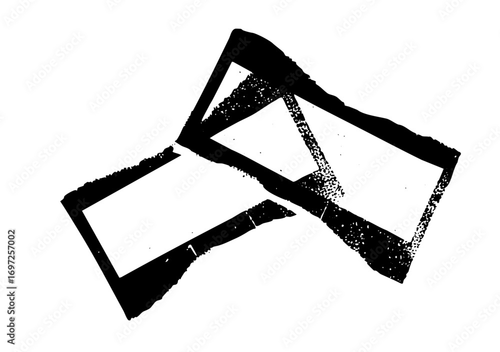 Aufkleber vector intersecting rectangular shapes create a dynamic abstract