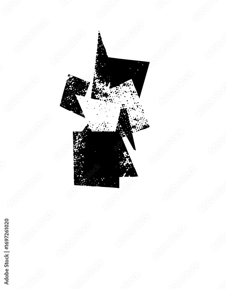Poster vector abstract geometric shapes create a dynamic fragmented .
