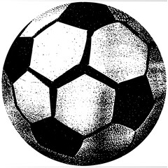 Vector Classic soccer ball with geometric panels.