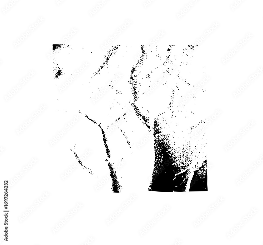 Poster vector abstract tree with branching silhouette.
