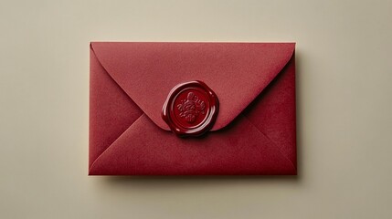 Red envelope with wax seal