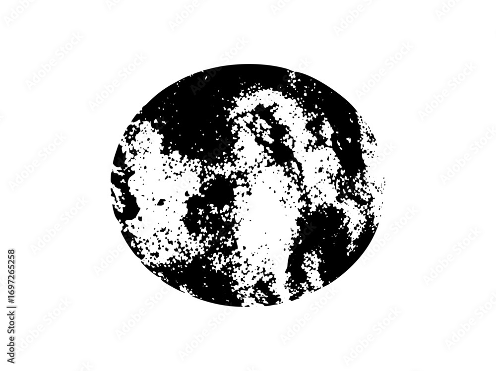 Poster vector abstract sphere with distressed texture