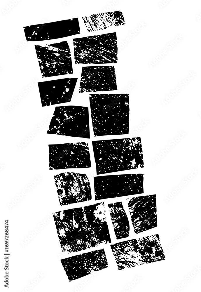 Aufkleber vector abstract black rectangular blocks create a dynamic fragmented composition.