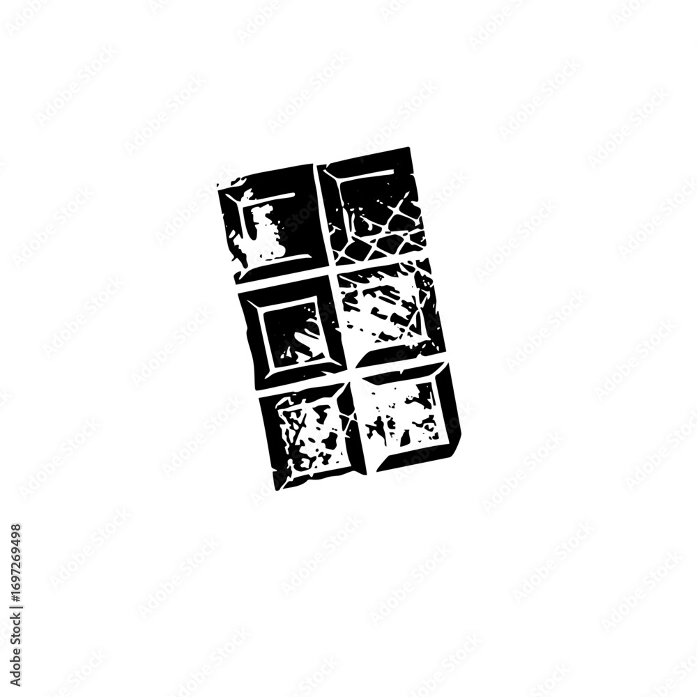 Poster vector abstract geometric blocks create a fragmented .