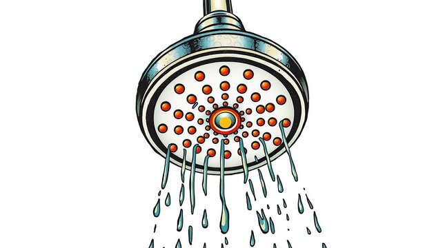Shower Head Water Spray.