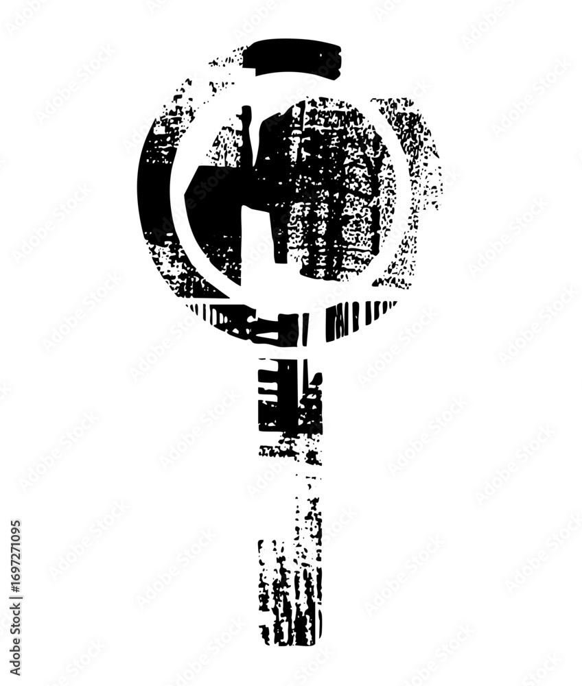 Aufkleber vector abstract globe with distressed texture and connecting lines.