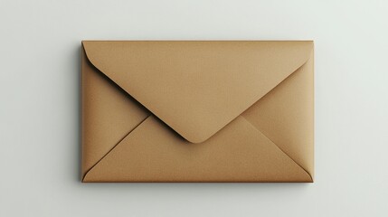 Tan envelope on light gray background