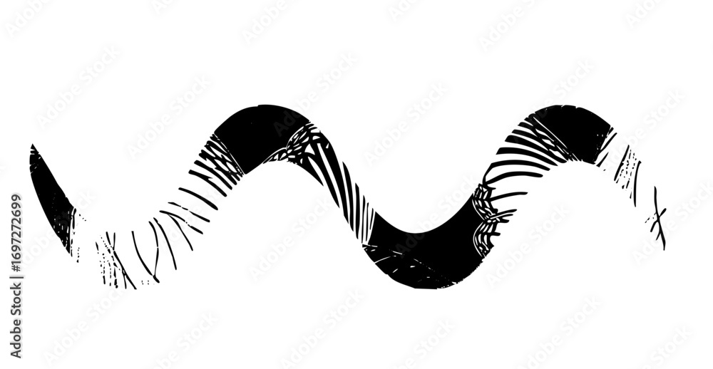 Aufkleber vector abstract black wave with dynamic lines.