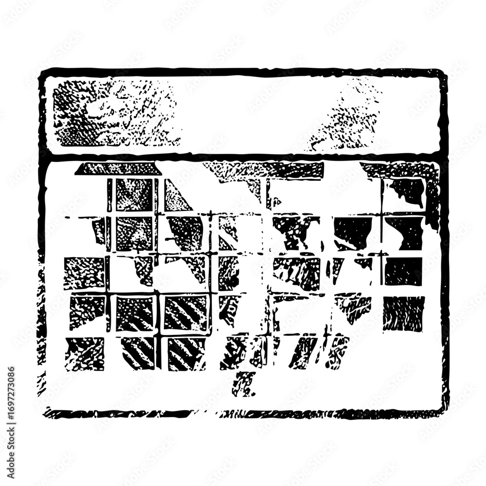 Poster vector abstract geometric with fragmented squares and rectangles.