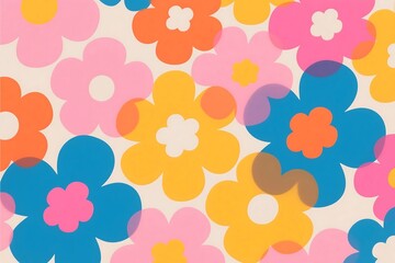 seamless pattern with flowers