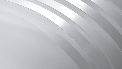 Abstract Grey and White Curved Wave Panels with Luminous Edges