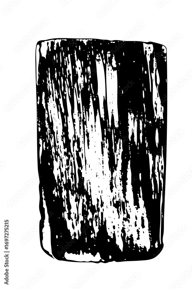 Poster vector abstract textured cylindrical container .