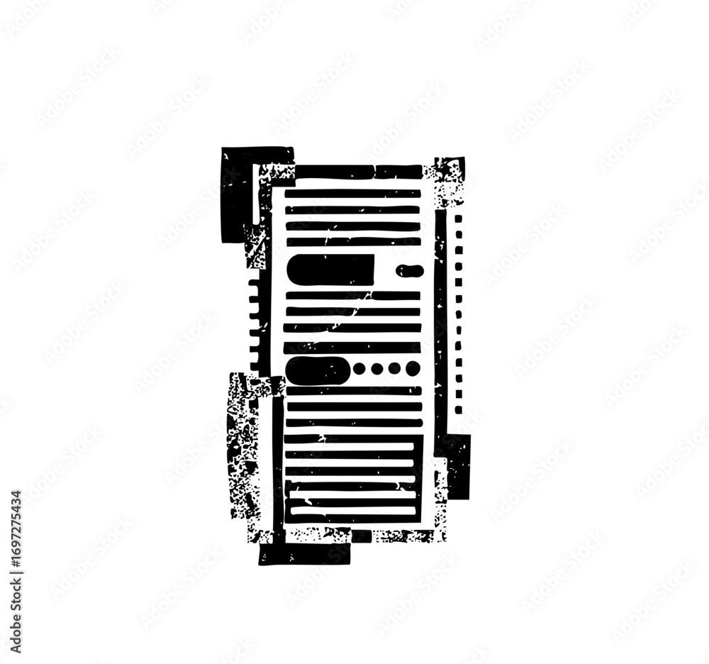 Aufkleber vector abstract geometric featuring stacked rectangular shapes.