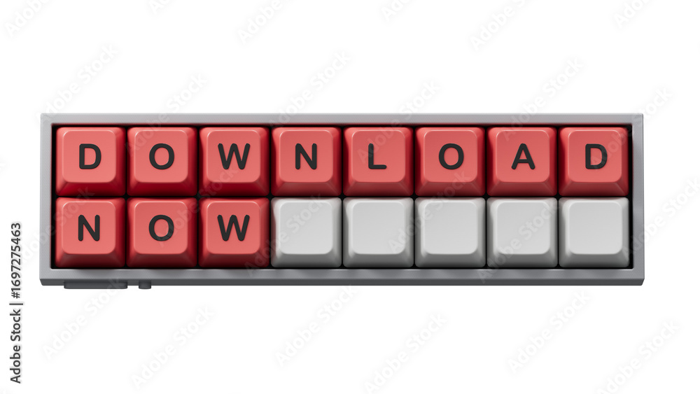 Fototapete download now - word concept. minimalist abstract design with close up of computer keyboard keys,supp
