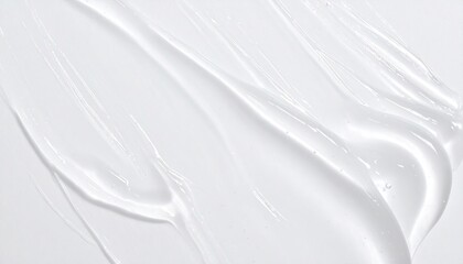 Obraz premium White Cosmetic Gel Texture Macro Photography