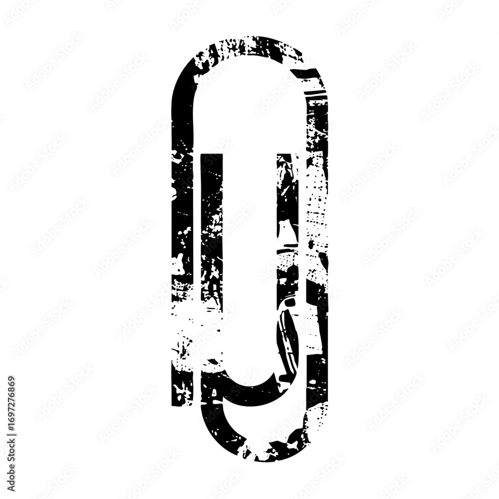 Aufkleber vector distressed letter u with a rectangular outline.