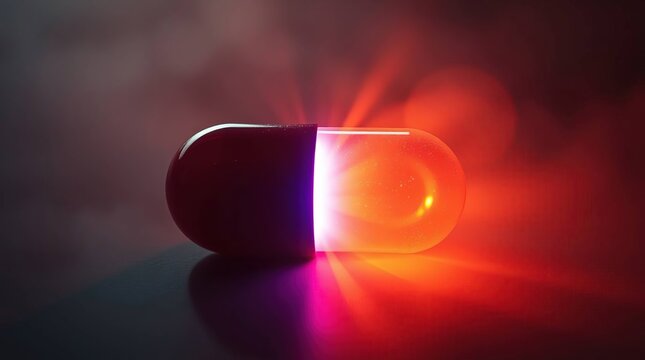 Illuminated Medicine Capsule.