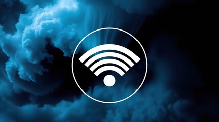 Wifi Signal Stormy Sky.