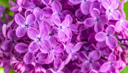 Close-up of vibrant purple lilac blossoms (1)