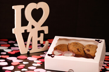 Cookies with LOVE sign