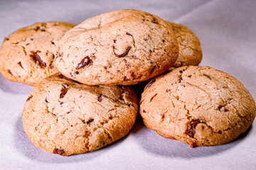 Homemade chocolate chip cookies
