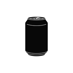 Soda can icon vector in thin line and flat style with editable stroke on white background. Dented soda cans icons set. Beverage, beer and brewing sign and symbol. Vector illustration