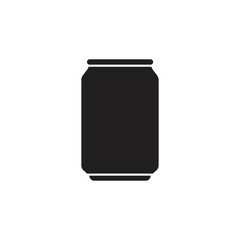 Soda can icon vector in thin line and flat style with editable stroke on white background. Dented soda cans icons set. Beverage, beer and brewing sign and symbol. Vector illustration