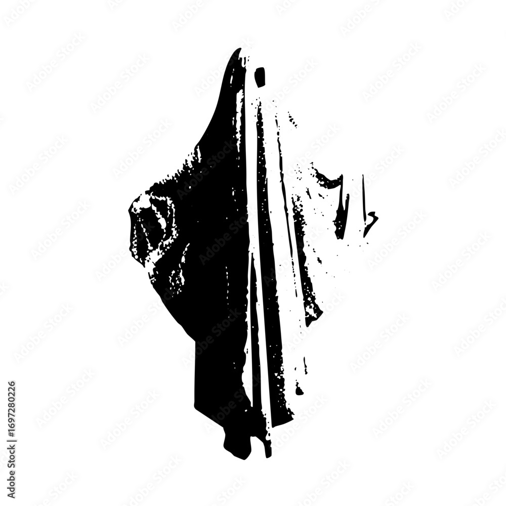 Poster vector abstract face silhouette with dynamic lines creates a striking visual.
