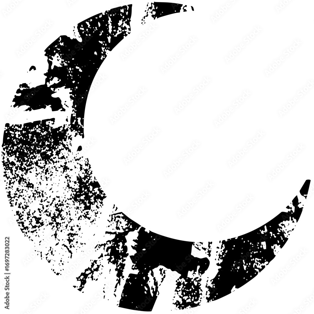 Poster vector distressed shape with a rough textured edge.