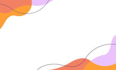abstract trendy curvy shape frame background