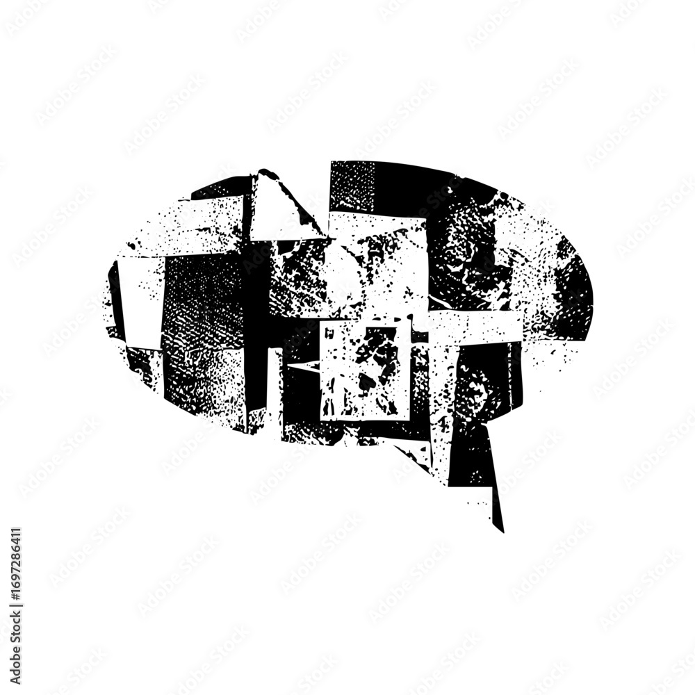 Poster vector abstract geometric featuring overlapping shapes and textured elements.