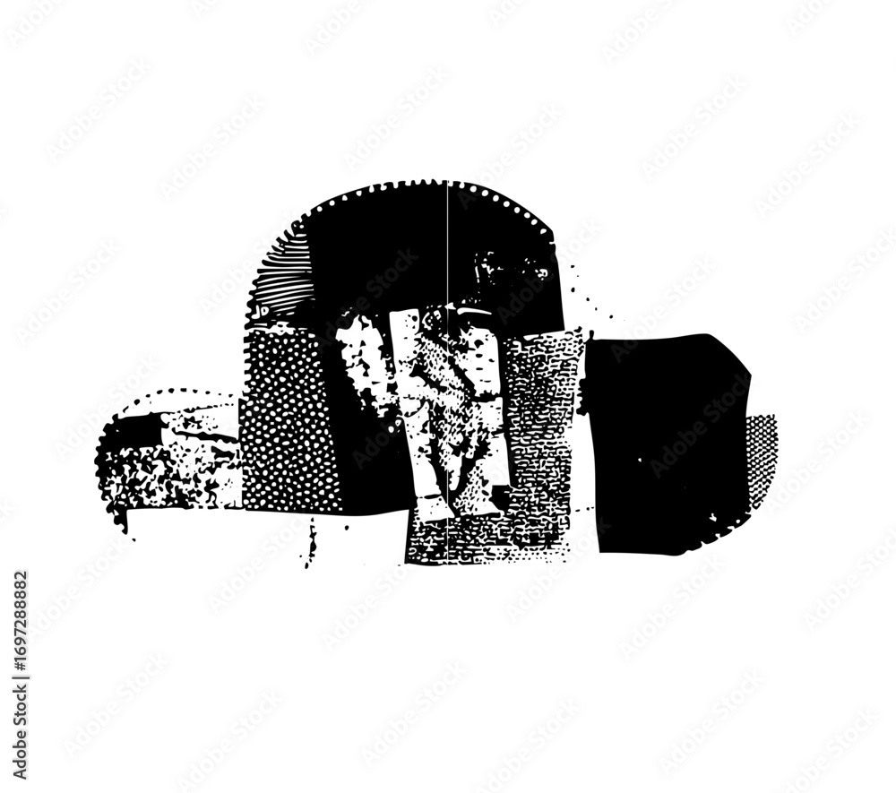 Aufkleber vector abstract figures and geometric shapes create a dynamic composition.